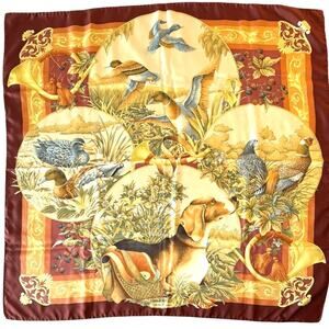 Salvatore Ferragamo 100 % Silk Scarf with Box